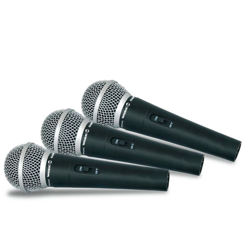Work Pro SET DM 44 zestaw 3 mikrofonów dynamiczn.